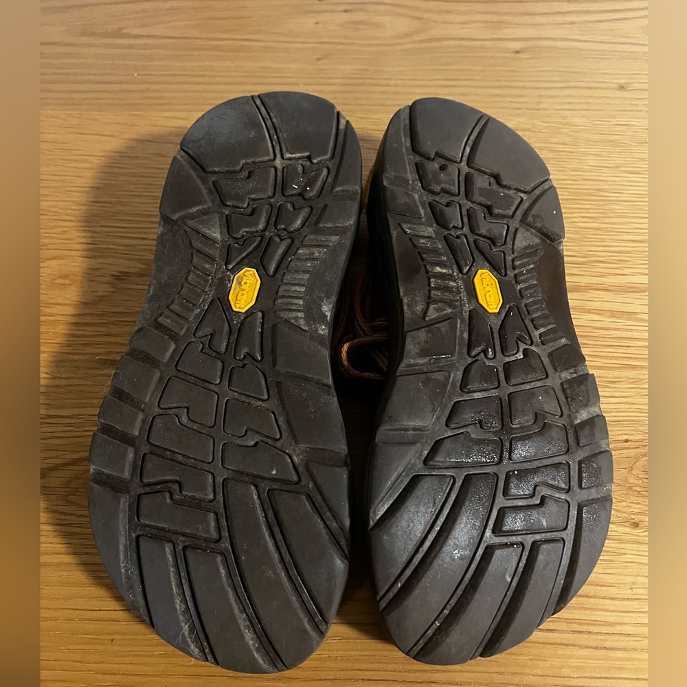 Women's Classic ZX2 Chaco sandals with yellow and orange accent stripes.